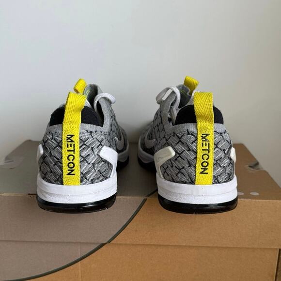 Nike Metcon DSX Flyknit 2 Black/Dynamic Yellow Women Running Sneakers - SZ 7 - Picture 8 of 12